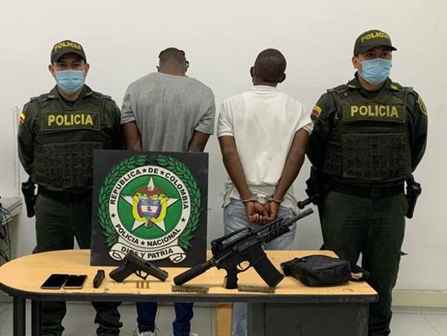 Los implicados afrontan cargos de homicidio y porte ilegal de armas.. Foto: Fiscalía General de la Nación