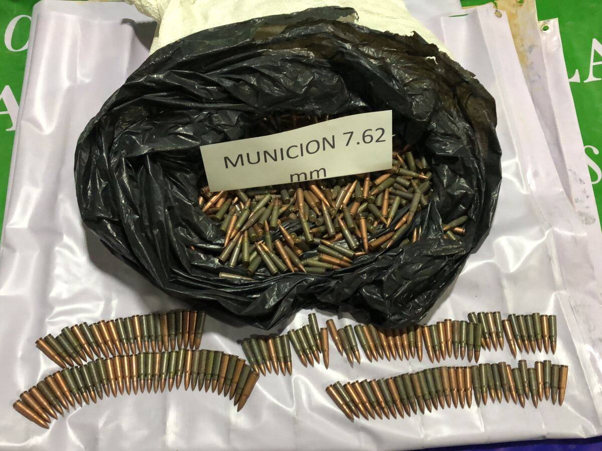 Incautan más de 2.000 cartuchos y material de intendencia a disidencias Farc en Nariño