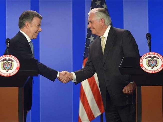 Me siento sumamente alentado: Tillerson sobre gestión colombiana frente al narcotráfico. Foto: Colprensa