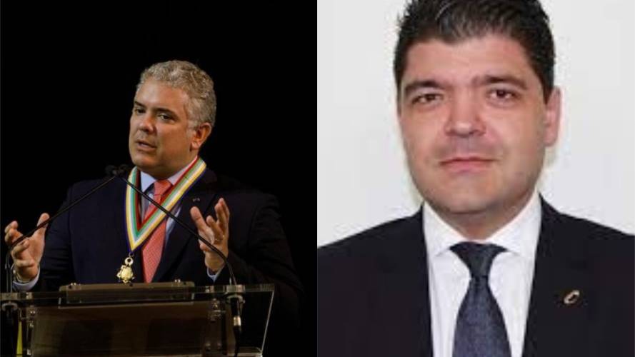 Iván Duque y Juan Diego Gómez. Crédito: Colprensa