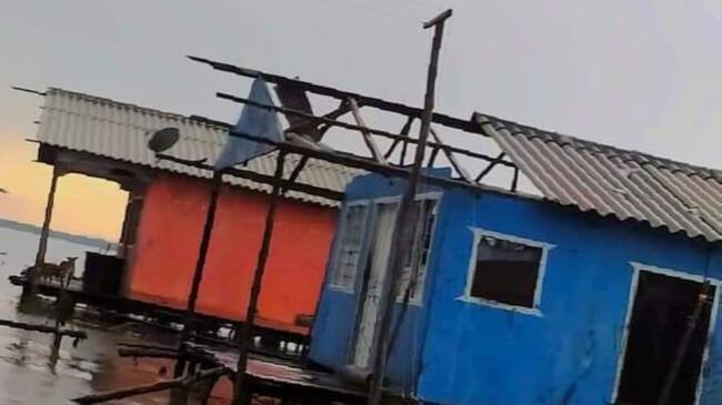 Vendaval en Magdalena. Foto: Cortesía a Gissell Campo.