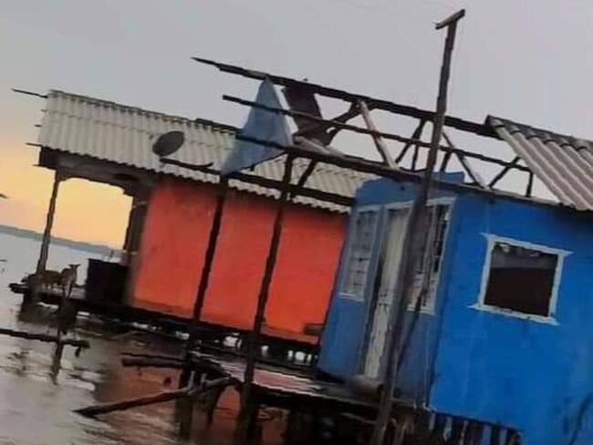 Vendaval en Magdalena. Foto: Cortesía a Gissell Campo.