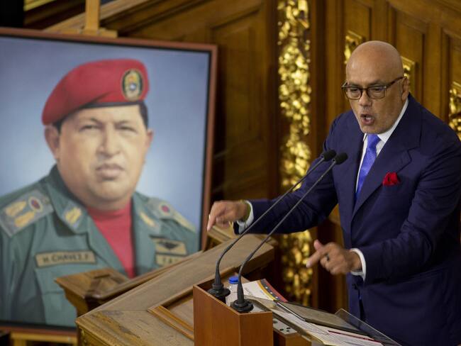 Jorge Rodriguez jefe de la delegación oficialista para las negociaciones entre el Gobierno y la oposición de Venezuela. (Photo by Pedro Rances Mattey/Anadolu Agency via Getty Images)