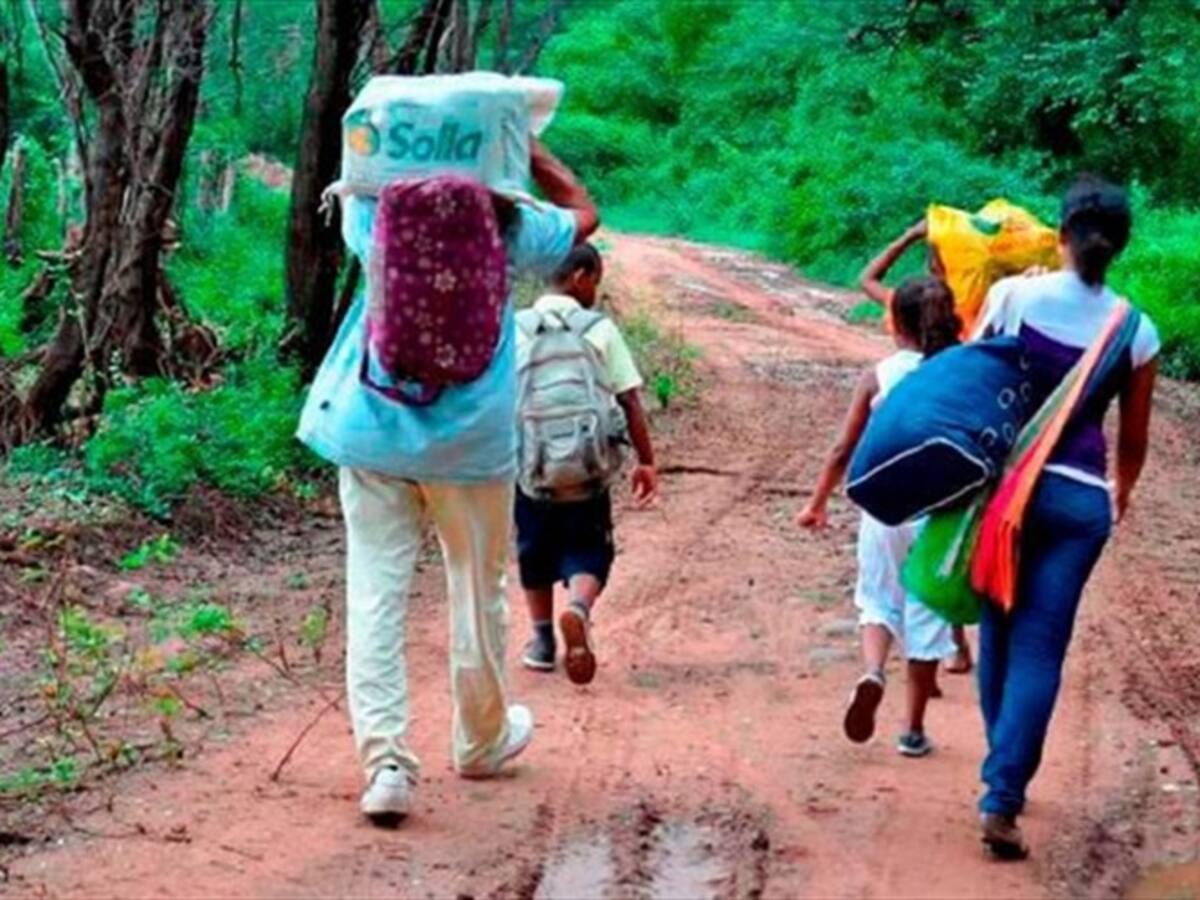 Colombia a punto de superar en un 200% los desplazados registrados en 2020