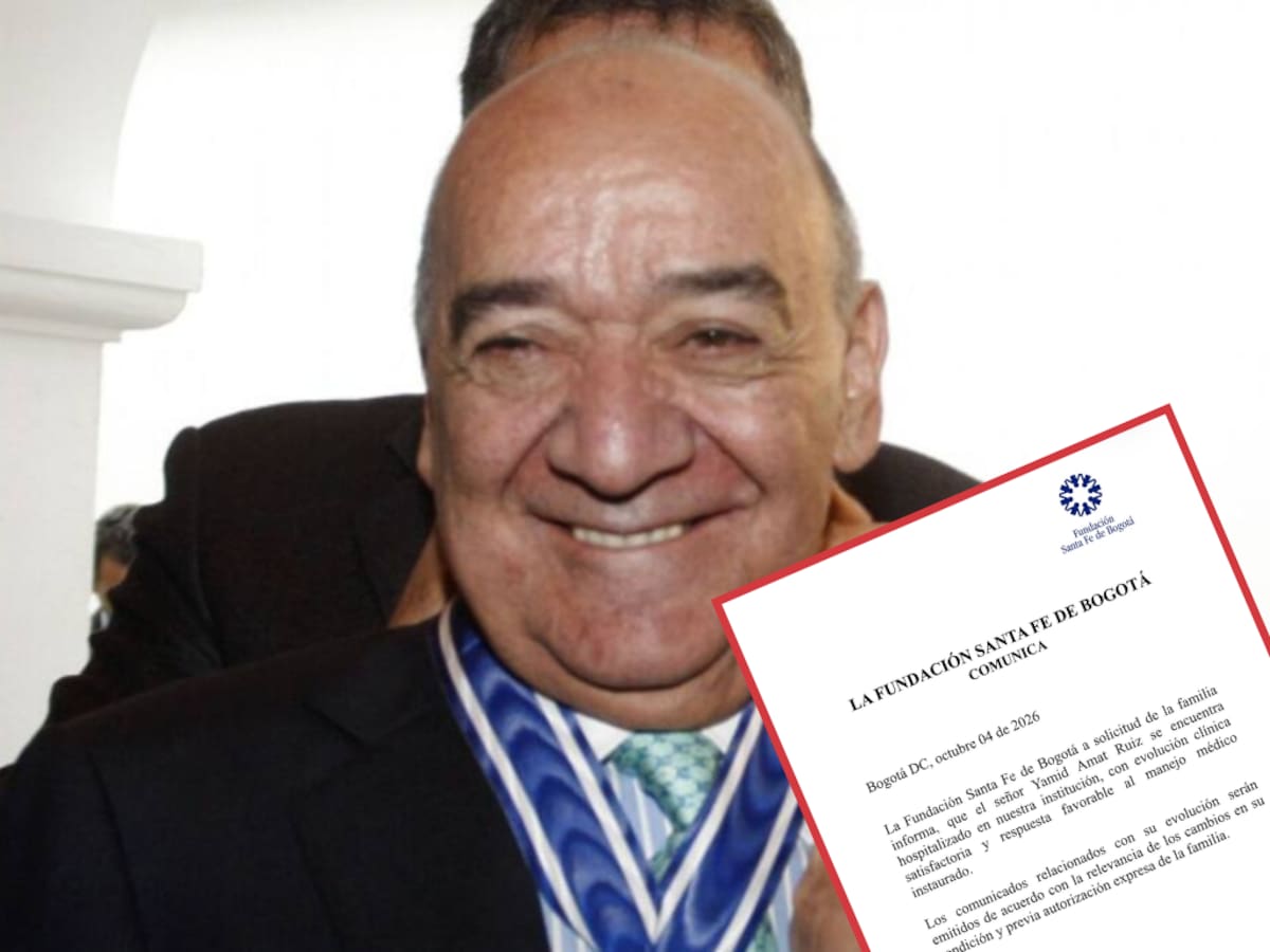 “Yamid Amat permanece hospitalizado y evoluciona favorablemente”: Fundación Santa Fe