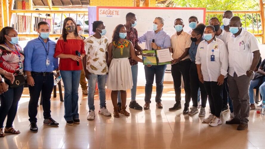 Universidad Tecnológica del Chocó firma acuerdo de matrícula cero para estratos 1, 2 y 3. Foto: Cortesía Presidencia