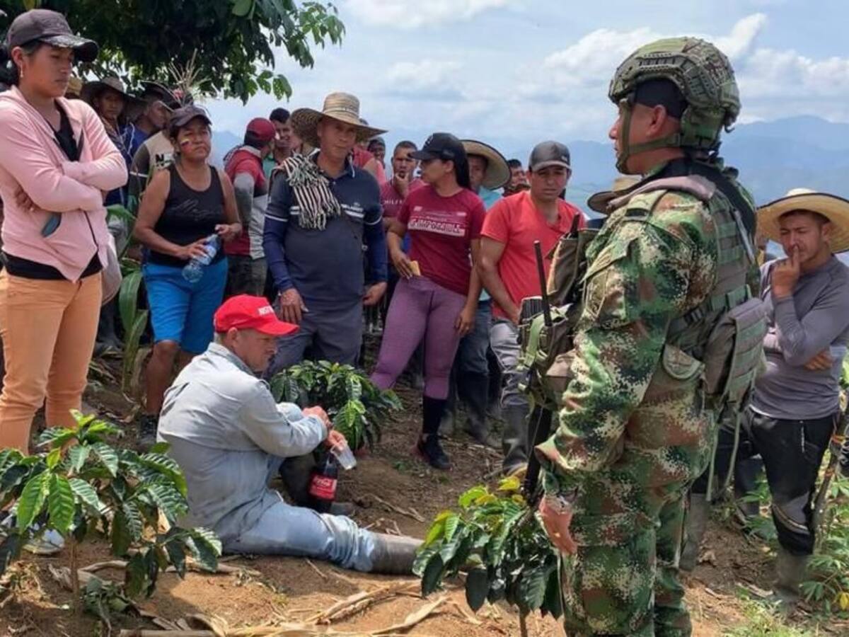 Tropas del Ejército fueron expulsadas de territorio indígena en Buenos Aires, Cauca