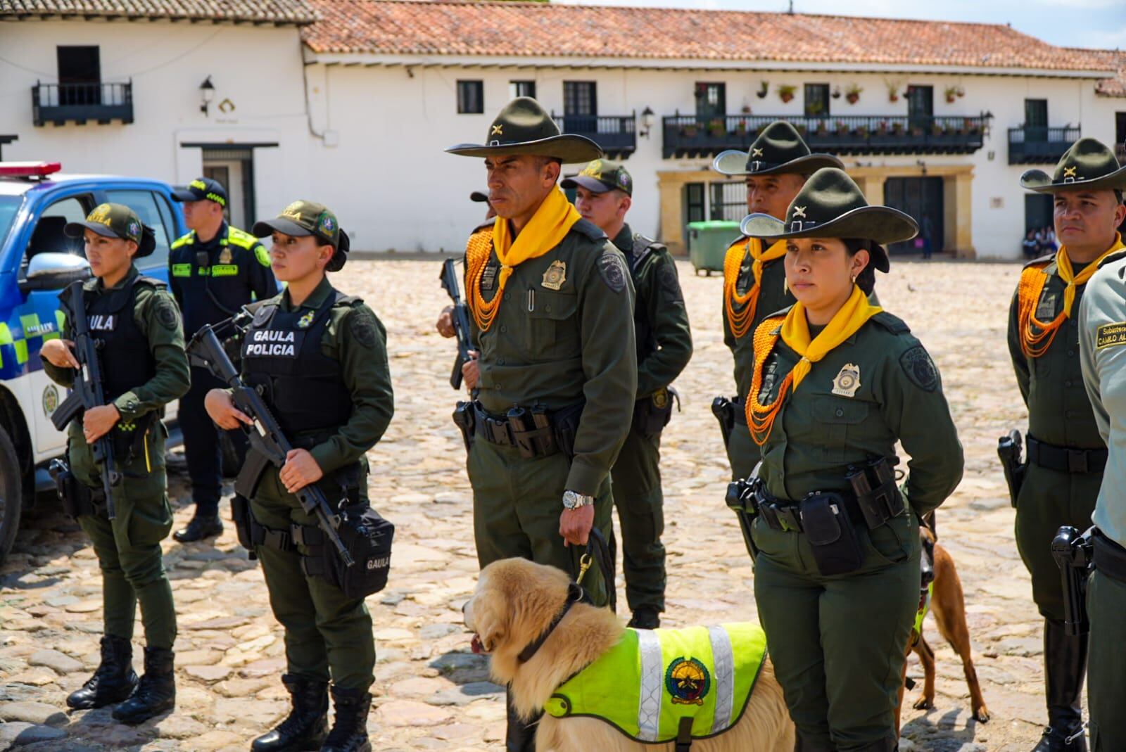 En Villa de Leyva, Boyacá, se realizó el lanzamiento del Plan de Seguridad que se dispondrá en el departamento en Semana Santa / Foto: Suministrada.