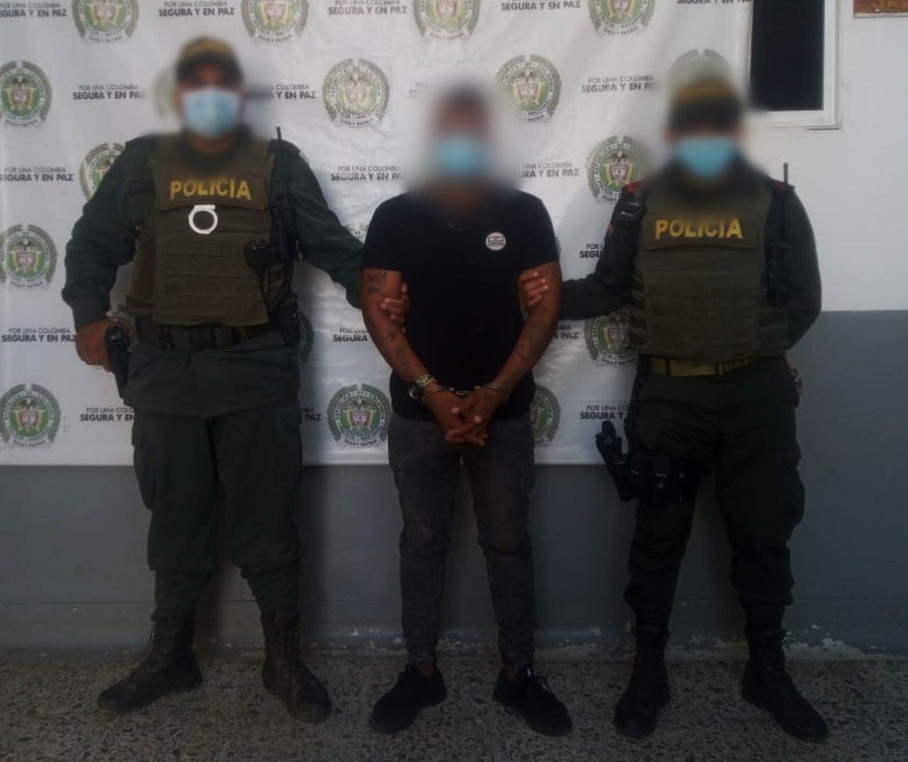 Capturan a hombre investigado por homicidios en Córdoba y Sucre. Foto: prensa Policía.