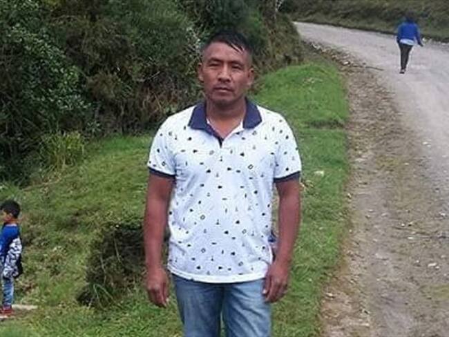 Se trata de Dilio Corpus Güetio, guardia campesino e integrante de Asocordillera, quien fue atacado con disparos cuando salía de su vivienda en la vereda Santa Bárbara.. Foto: Cortesía