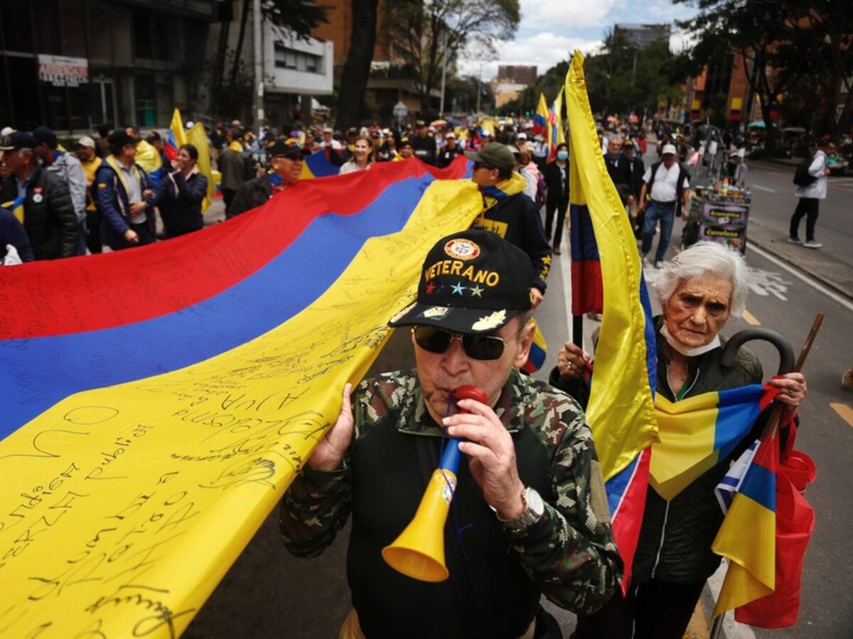 Nueva marcha de la oposición en el centro de Bogotá