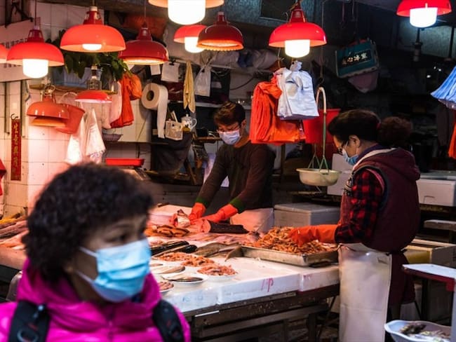 Wei Guixian, era una vendedora de camarones que trabajaba en el &quot;mercado húmedo&quot; de Wuhan.. Foto: Getty Images
