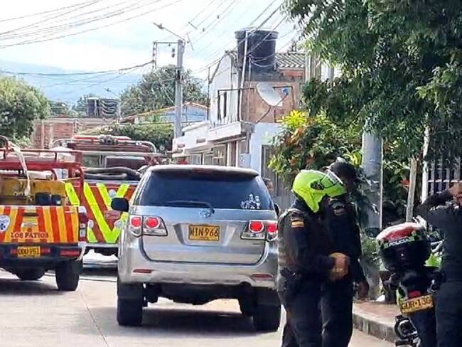 Incendio de una vivienda en Norte de Santander. Foto: Cortesía - Sergio Arévalo