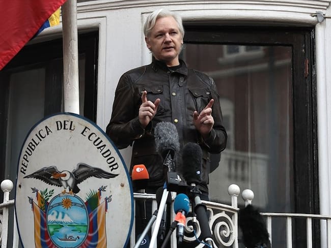 Julian Assange, el fundador de WikiLeaks, se encontraba refugiado desde 2012 en la embajada de Ecuador en Londres. Foto: Getty Images