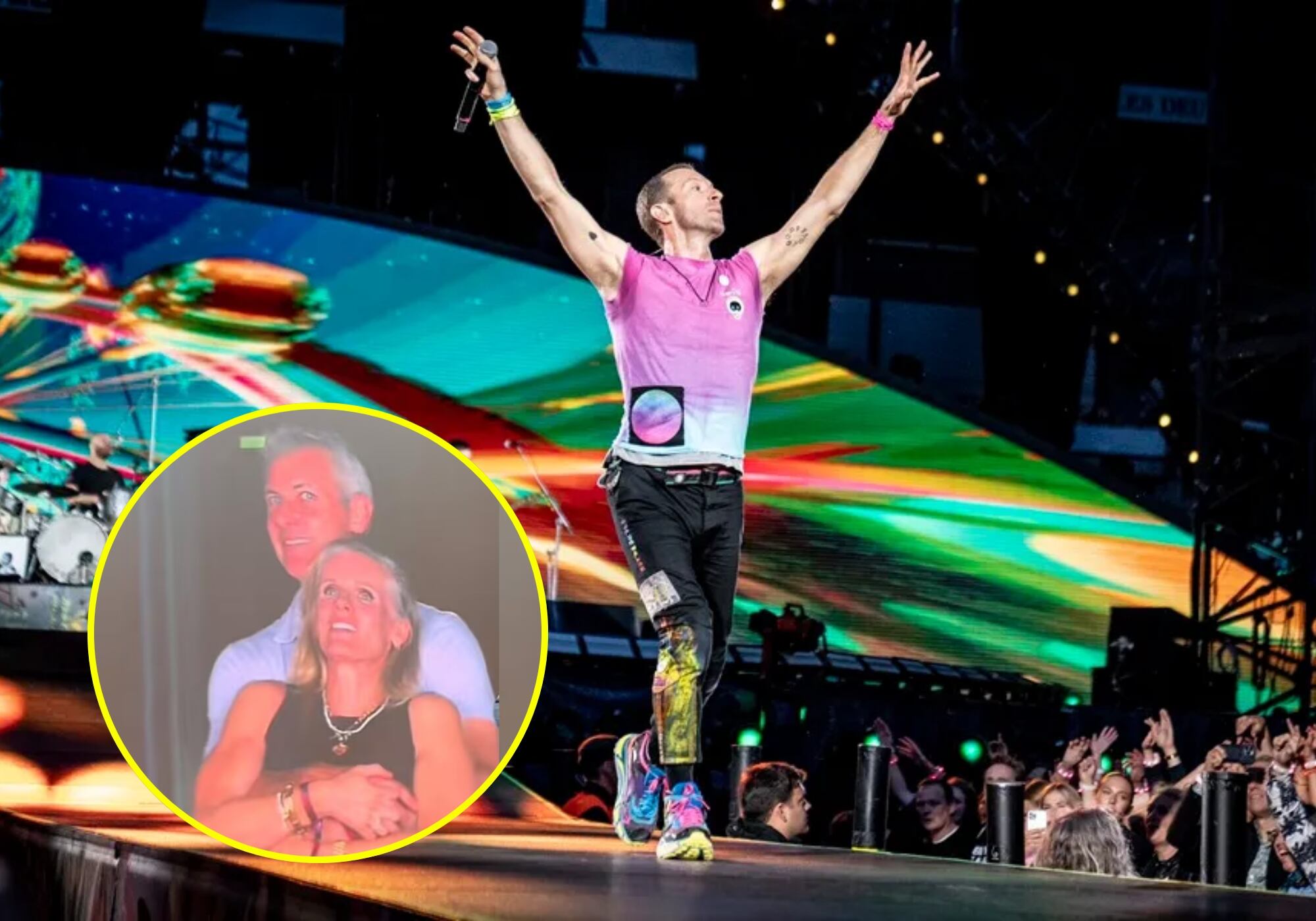 Jefa de recursos humanos de Astronomer sorprendida por la kiss-cam de Coldplay