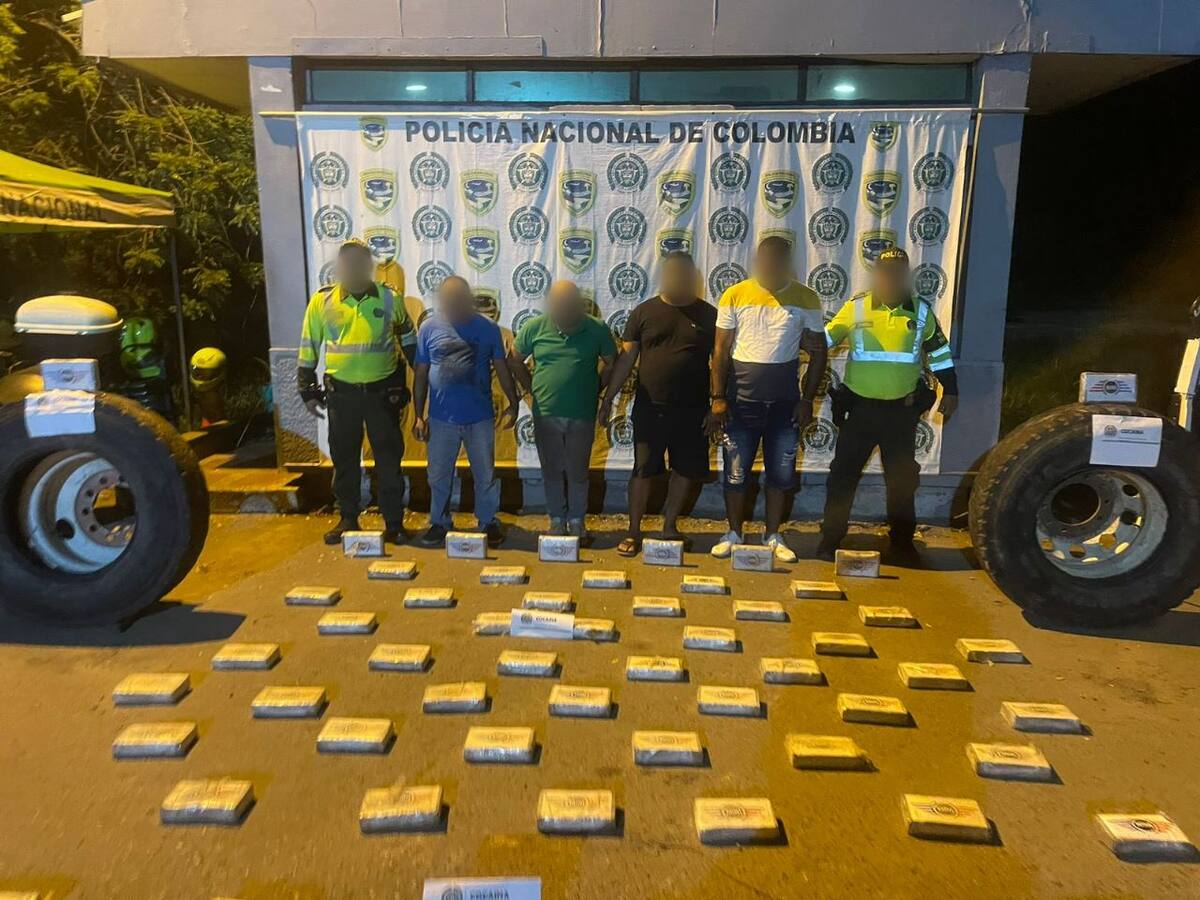Fueron capturadas seis personas cuando intentaban transportar droga en vías del Magdalena