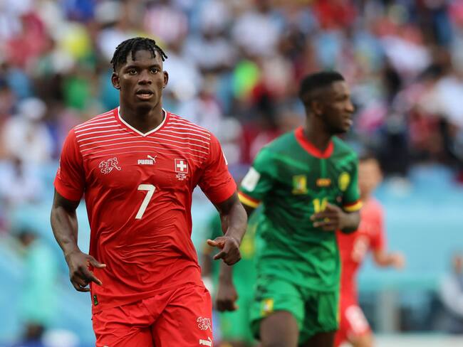Breel Embolo Suiza vs Camerún. Mundial Qatar (Photo by Youssef Loulidi/Fantasista/Getty Images)