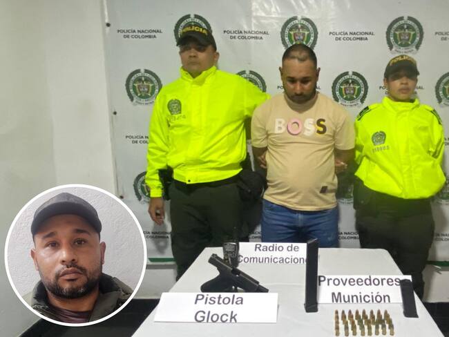 Capturado alias 'Barbas' en Risaralda (foto: Policía Nacional)