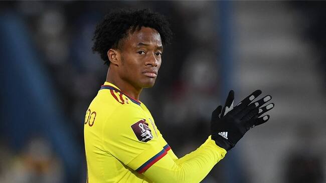 Atacante de la Selección Colombia Juan Guillermo Cuadrado . Foto: PABLO PORCIUNCULA/POOL/AFP via Getty Images