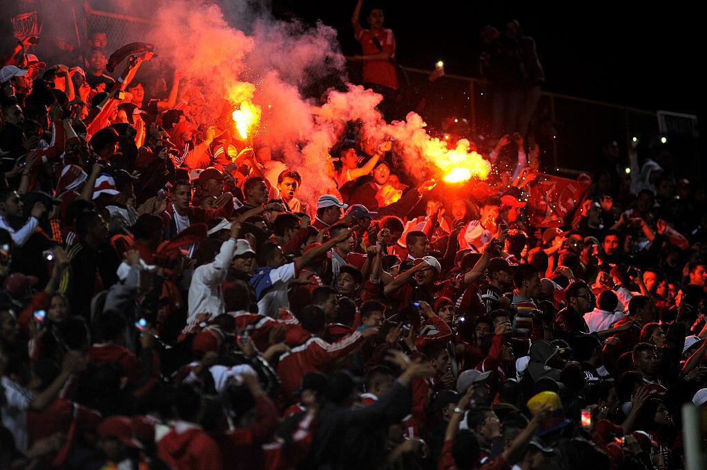 Hinchada del América de Cali imagen de referencia. Foto: Getty Images.