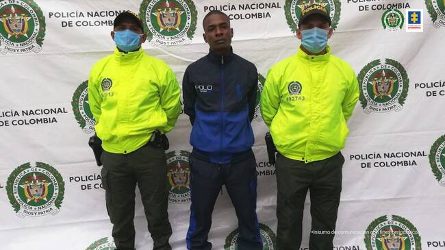 La captura de alias “Perro Mueco” se dio en el municipio de Jamundí en un procedimiento de allanamiento. Foto: Fiscalía.