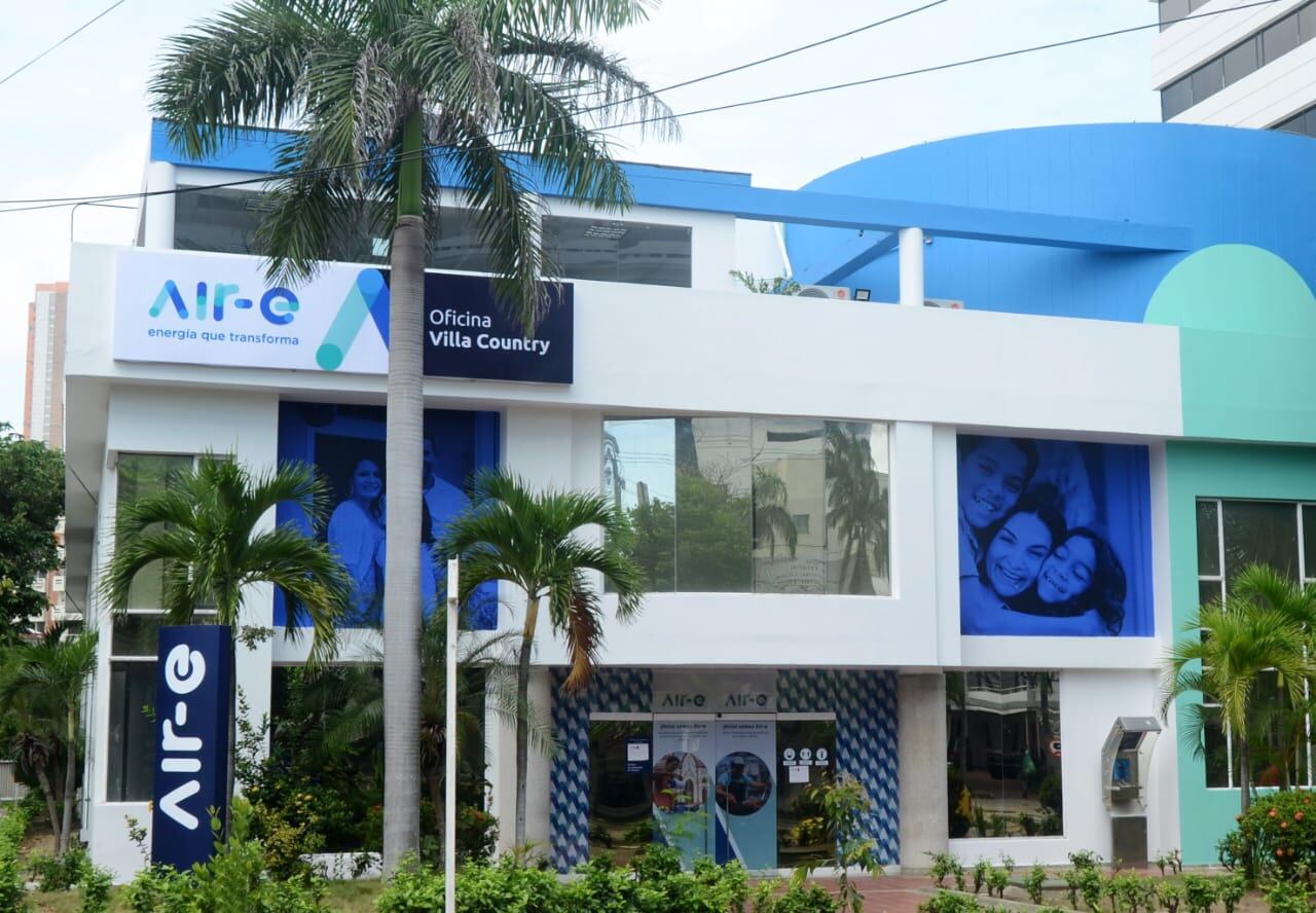 Oficina de la empresa de energía Air-e. Foto: Air-e Intervenida.