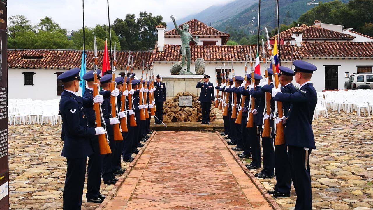 Casa de Antonio Ricaurte, ubicada en Villa de Leyva. Foto: cortesía Fuerza Aérea.
