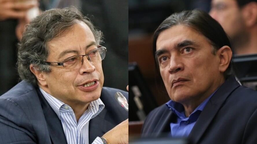 El senador y máximo dirigente de Colombia Humana, Gustavo Petro, salió en defensa del senador Gustavo Bolívar. Foto: Colprensa