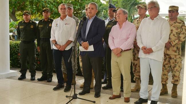 Eln debe entregar a todos los secuestrados y terminar actividades criminales: Duque. Foto: Cortesía