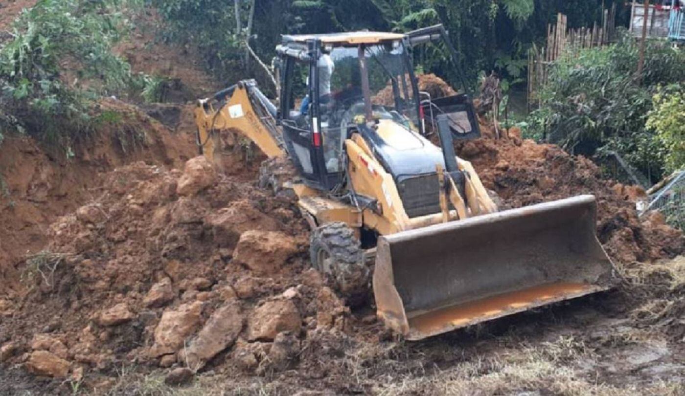 Varias emergencias en Caldas, por las intensas lluvias. Crédito: Jedeger Caldas.