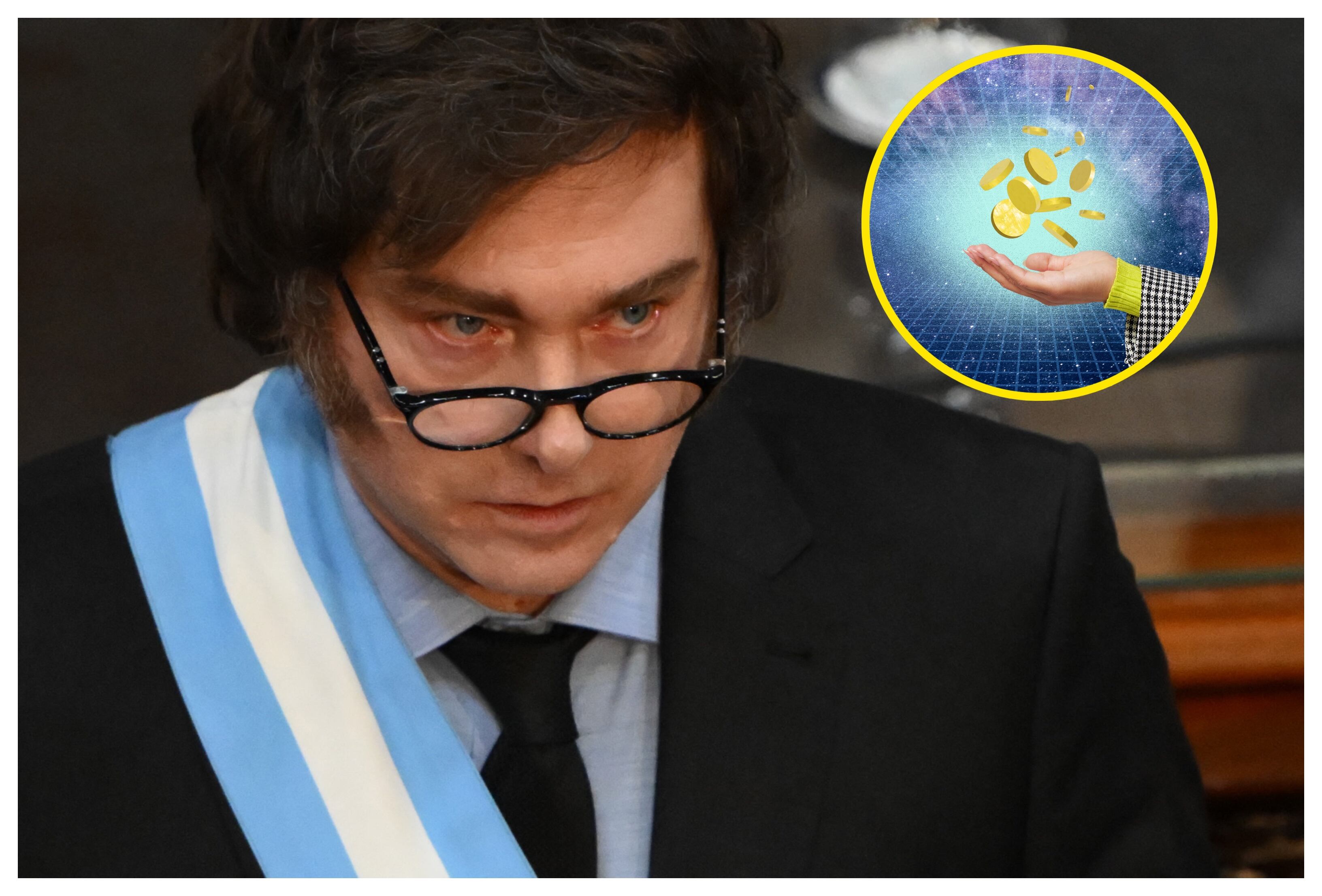 Javier Milei. Foto: LUIS ROBAYO/AFP via Getty Images.