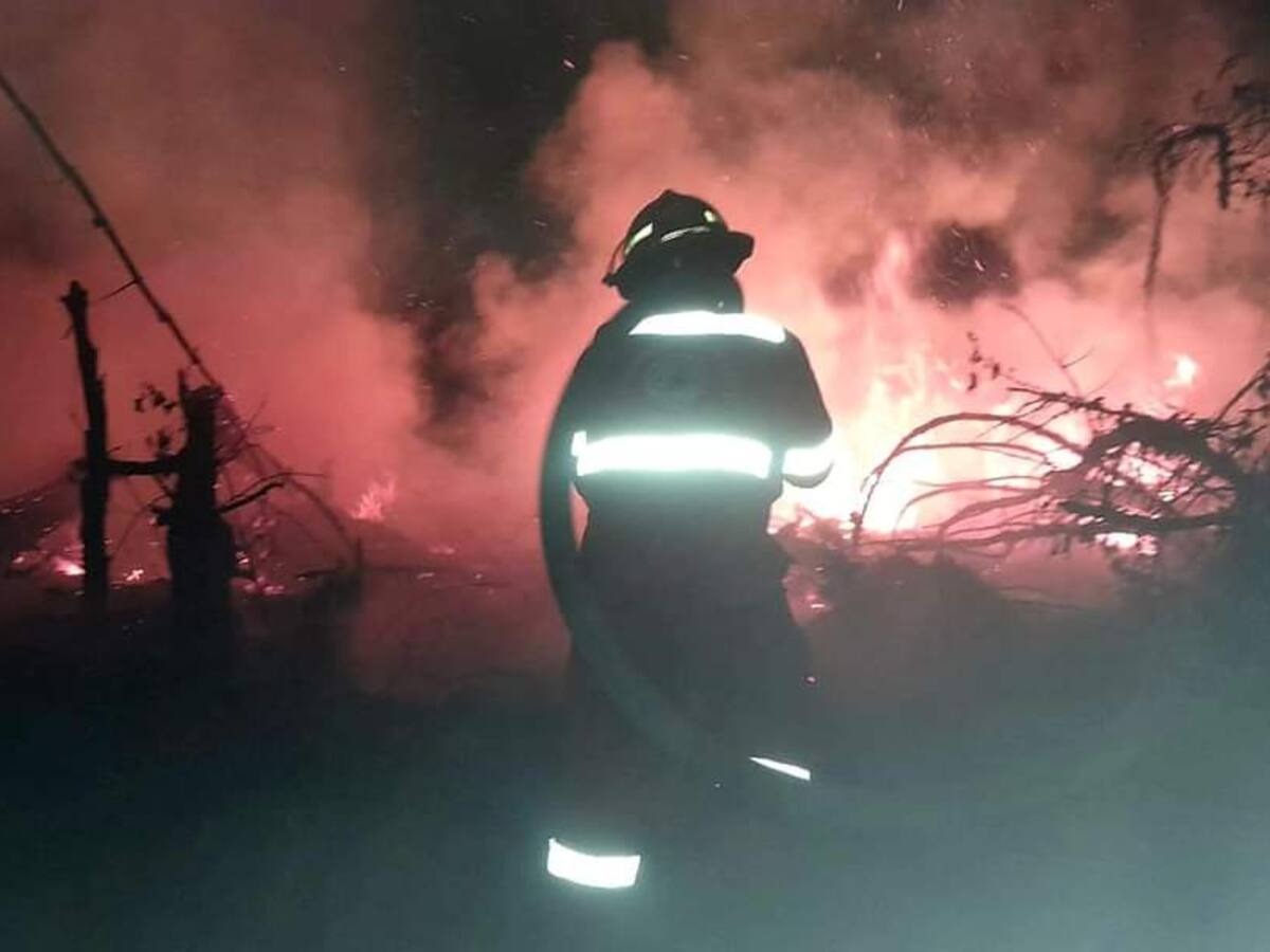 Atlántico y Magdalena instalan PMU por incendio en el Parque Isla Salamanca