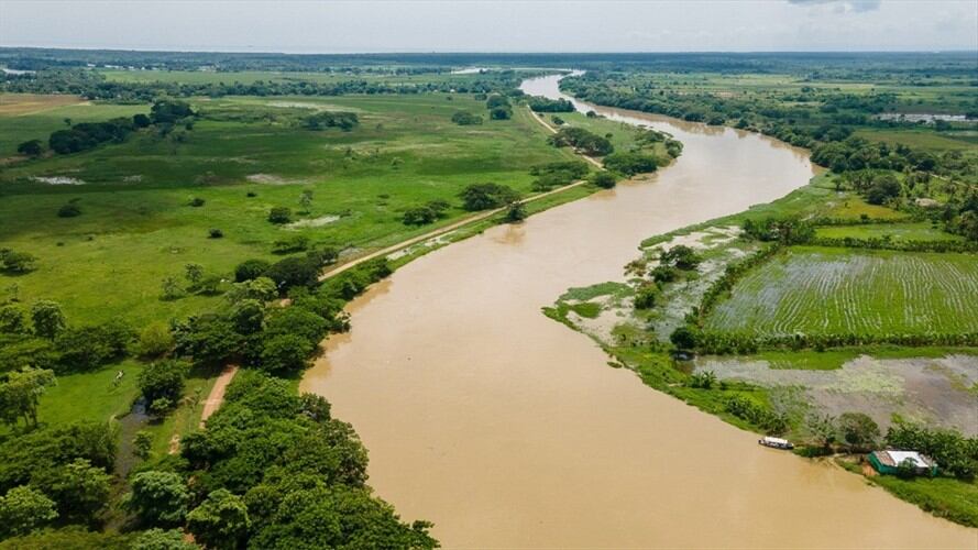Siete municipios de Córdoba en alerta roja por posibles desbordamientos de ríos. Foto: cortesía.