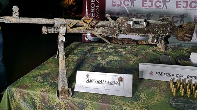 Combates dejan un muerto y dos capturados en Argelia, Cauca. Foto: Ejército