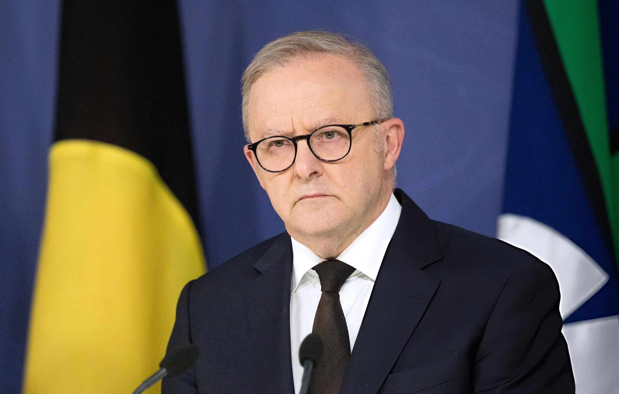 Anthony Albanese, primer ministro de Australia. FOTO: Brent Lewin/Bloomberg via Getty Images