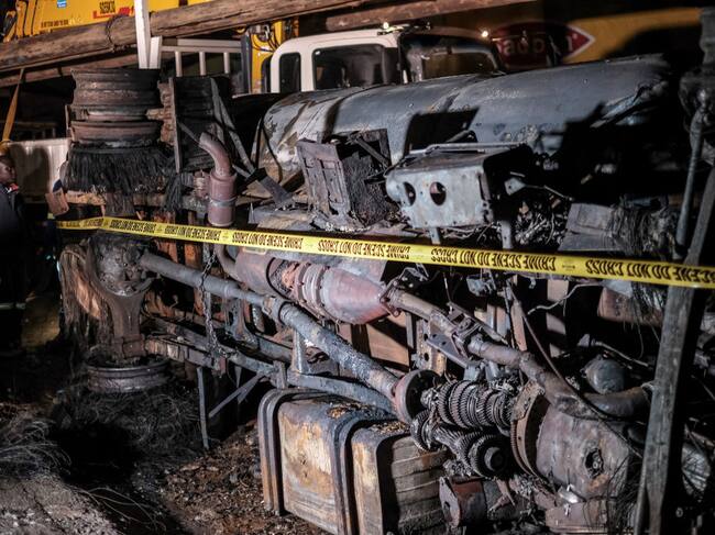 Explosión de camión de gasolina en Uganda. I Foto: BADRU KATUMBA/AFP via Getty Images.