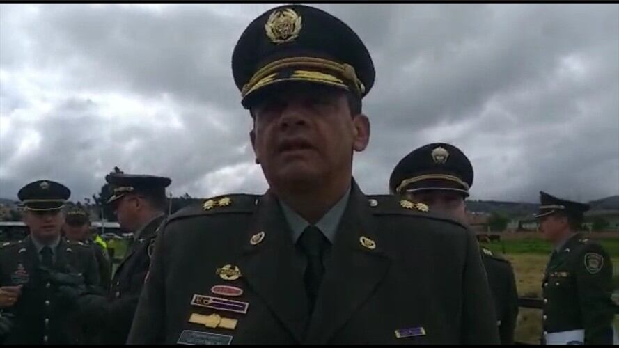 El brigadier general, Eliécer Camacho, aseguró que el Eln es el responsable del atentado terrorista en Tunja que acabó con la vida de un patrullero. Foto: W Radio
