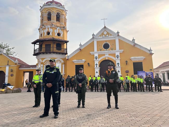 Policías cuidará Cartagena durante la Semana Santa. Foto: Suministrada