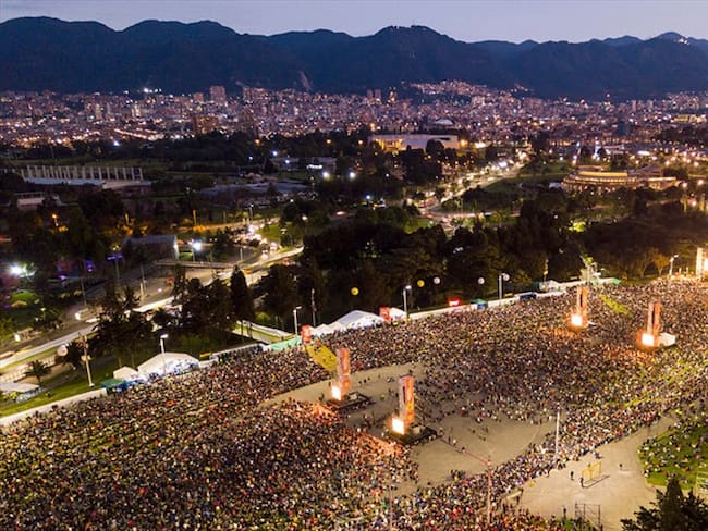 El Súper Bingo Éxito tuvo lugar en el parque Simón Bolívar de Bogotá el pasado 11 de febrero y alcanzó la cifra récord de 122.000 personas. Foto: Colprensa