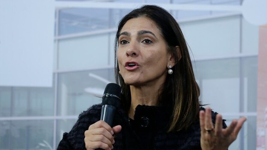 Ministra de Transporte, Ángela María Orozco. Foto: Colprensa