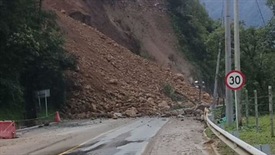 Todo por cuenta de los deslizamientos registrados desde hace una semana.. Foto: Colprensa