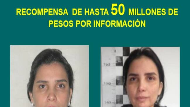 En Bucaramanga buscan a Aida Merlano. . Foto: Policía.