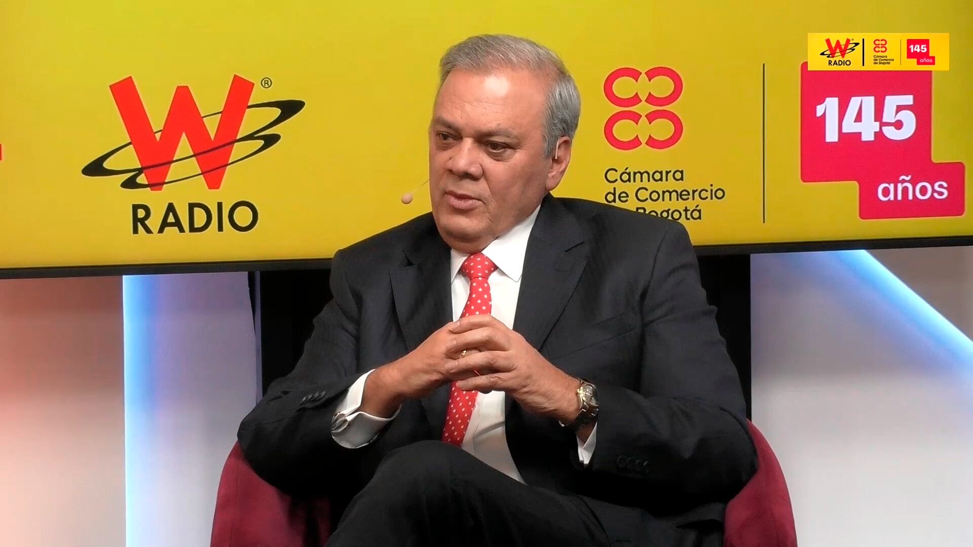 Ovidio Claros, presidente de la Cámara de Comercio de Bogotá. | Foto: W Radio