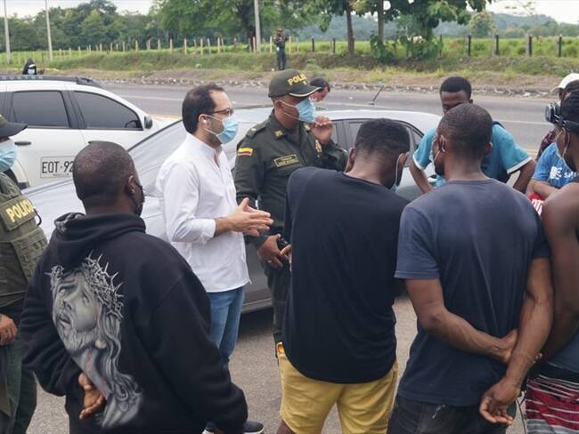 Por tráfico de migrantes capturan a tres personas en Córdoba. Foto: prensa Policía.