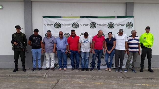La Policía Antinarcóticos anunció la captura de 13 integrantes de una red narcotraficante liderada por alias Pitufo. Foto: Policía Antinarcóticos
