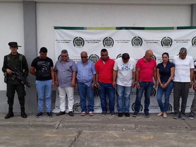 La Policía Antinarcóticos anunció la captura de 13 integrantes de una red narcotraficante liderada por alias Pitufo. Foto: Policía Antinarcóticos