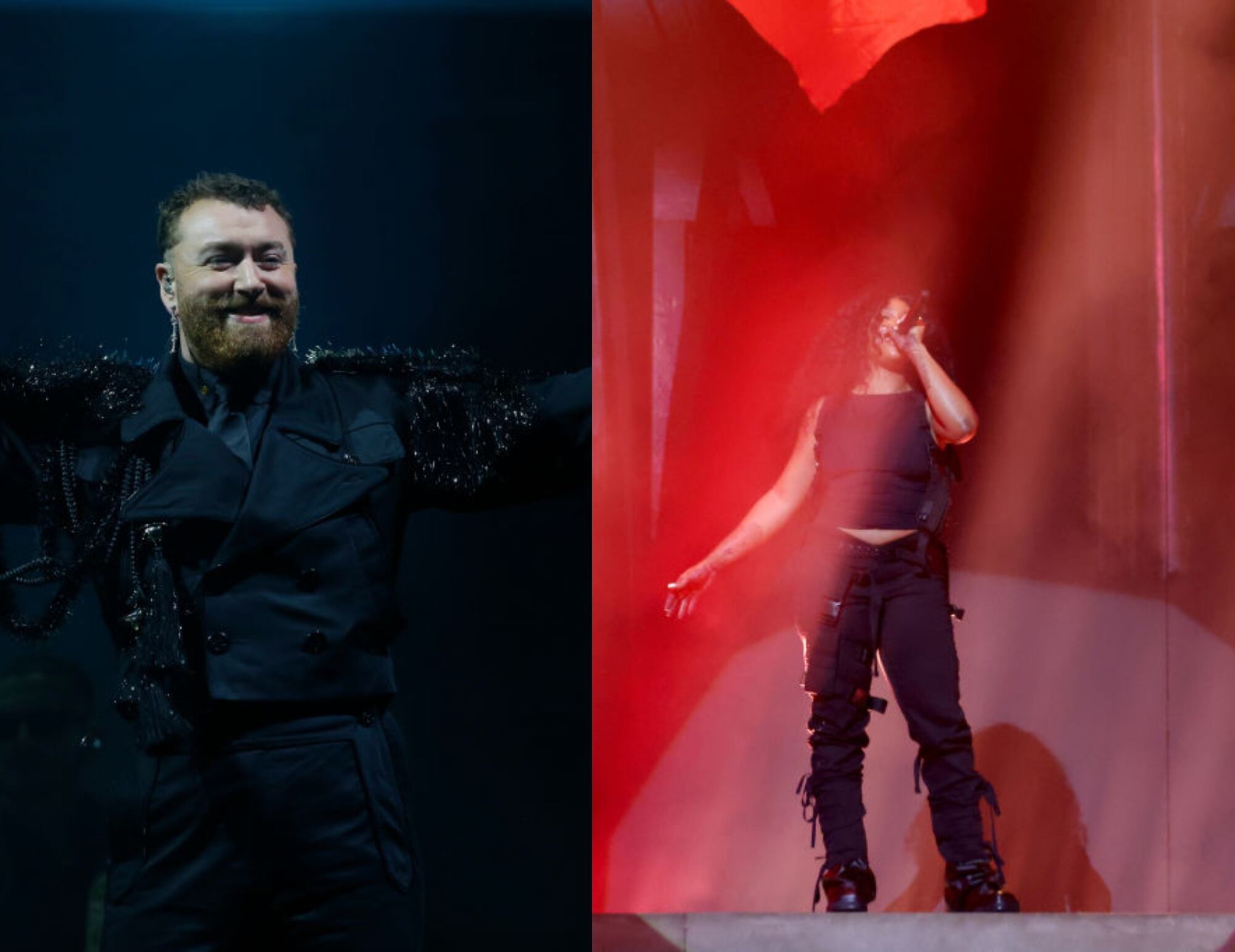 Sam Smith y SZA. Fotos: Getty Images