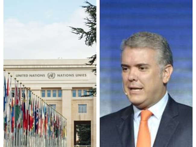 Imagen de referencia de ONU e Iván Duque: Foto: Getty