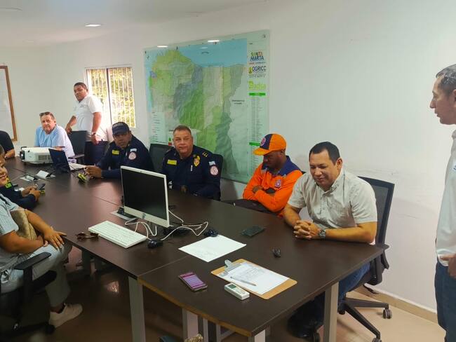 Santa Marta: cierre de ríos y playas por fuertes lluvias y riesgo de inundaciones. Foto: Equipo Ogricc, alcaldía de Santa Marta.