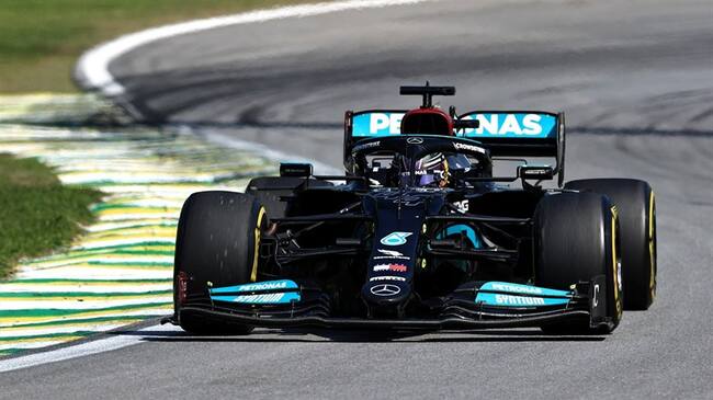 Lewis Hamilton ganó el GP de Brasil 2021. Foto: Buda Mendes/Getty Images